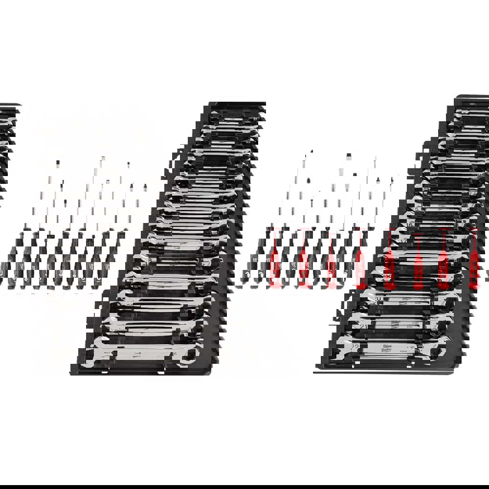 Wrench Sets; System Of Measurement: Metric ; Container Type: Storage Tray ; Material: Alloy Steel ; Finish Coating: Chrome ; Non-sparking: No ; Corrosion-resistant: Yes
