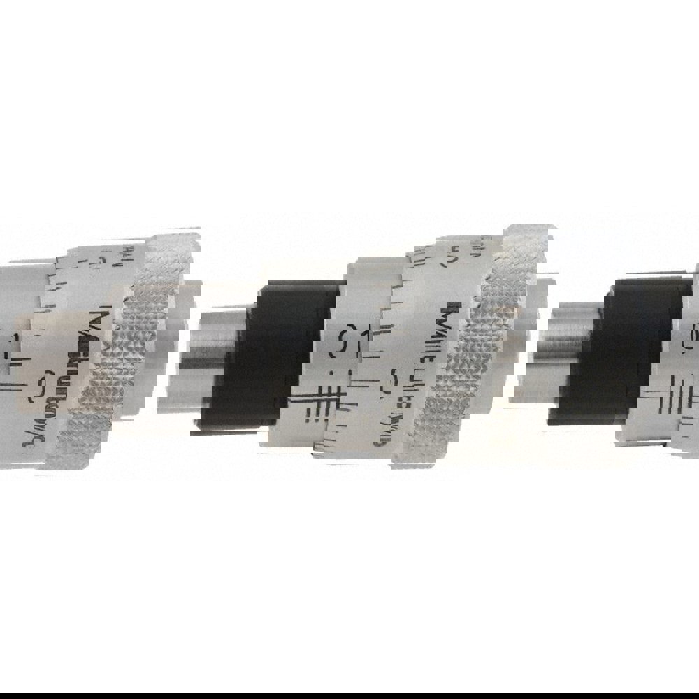 1/2 Inch, 1.14 Inch Thimble, 6.35mm Diameter x 0.6102 Inch Long Spindle, Mechanical Micrometer Head
