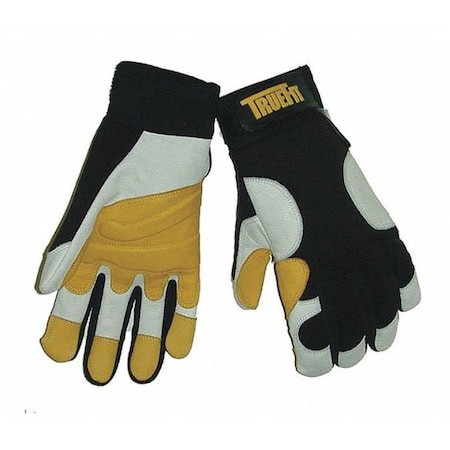 Work & General Purpose Gloves; Back Material: Nylon; Spandex ; Cuff Style: Hook & Loop ; Primary Material: Leather ; Coating Material: Uncoated ; Coating Coverage: Uncoated ; Grip Surface: Double Palm