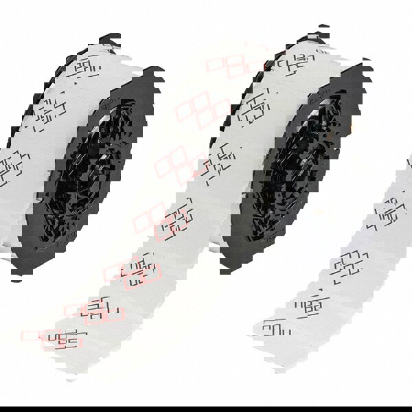 Label Maker Label: Red on White, Vinyl, 1,000 per Roll, 1 Roll