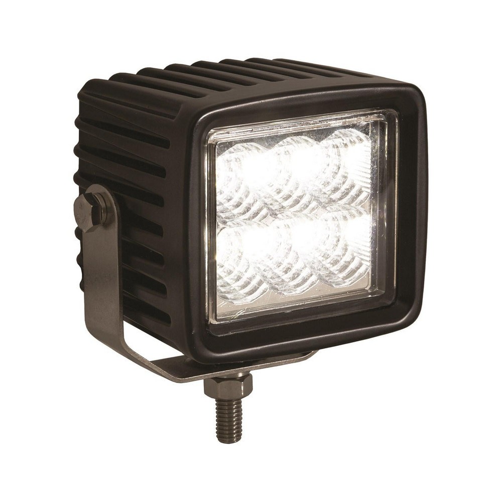 Auxiliary Lights; Light Type: Flood Beam Light ; Amperage Rating: 1.5000 ; Light Technology: LED ; Color: Clear ; Wattage: 18.000 ; Material: Polycarbonate; Aluminum