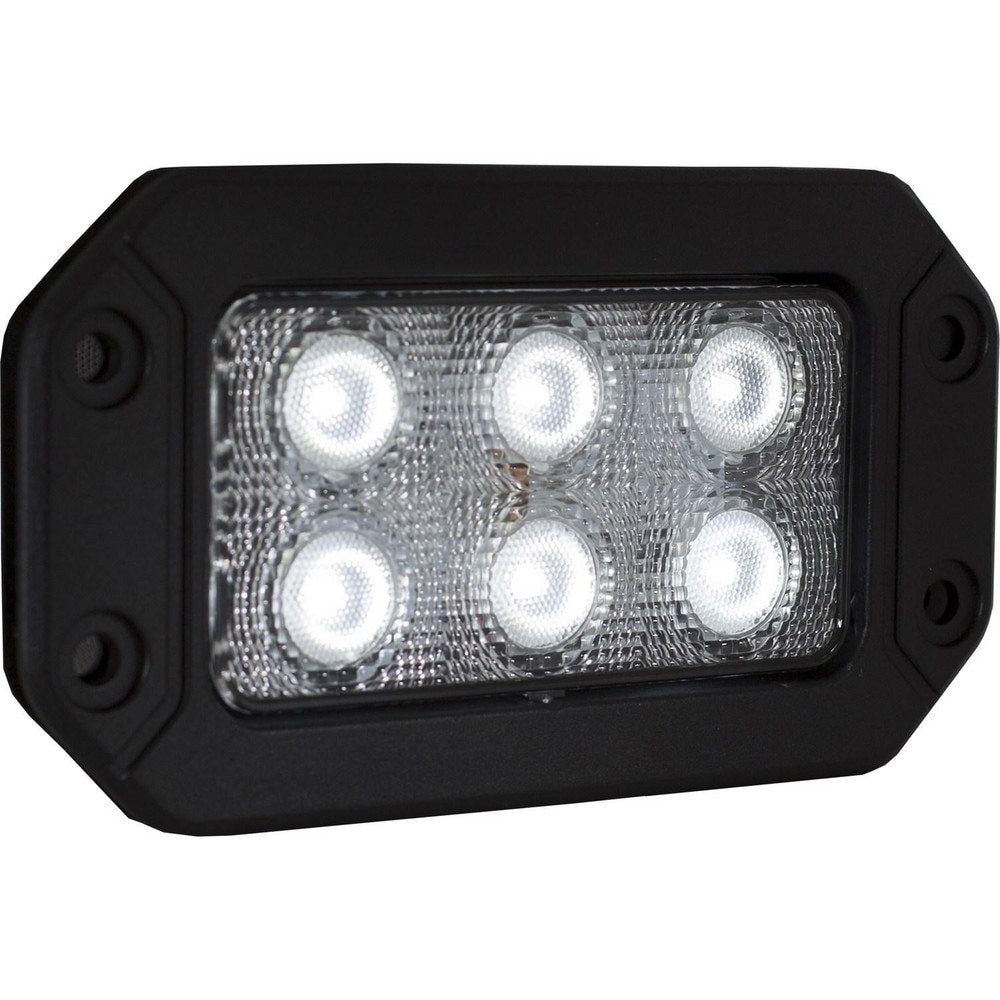Auxiliary Lights; Light Type: Flood Beam Light ; Amperage Rating: 0.7500 ; Light Technology: LED ; Color: Clear ; Wattage: 9.000 ; Material: Polycarbonate; Aluminum