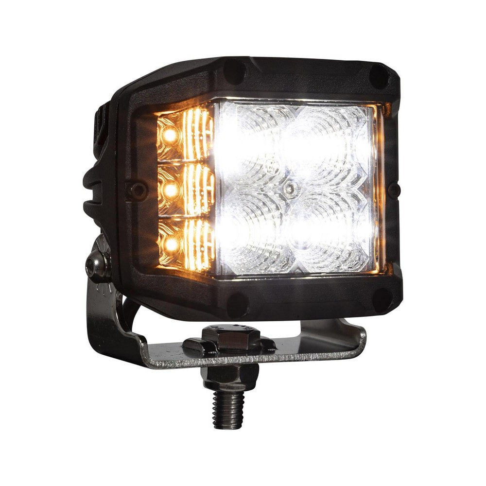 Auxiliary Lights; Light Type: Flood Beam Light ; Amperage Rating: 1.7200 ; Light Technology: LED ; Color: Amber; Clear ; Material: Polycarbonate ; Voltage: 12