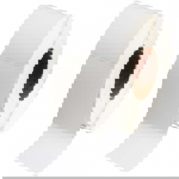 Label Maker Label: White, Paper, 1,400 per Roll