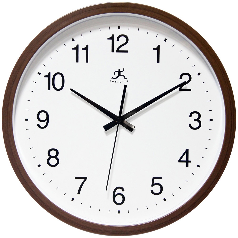 Office Wall Clocks; Clock Type: Dial ; Display Type: Analog ; Power Source: Battery ; Clock Movement Control: Quartz ; Face Diameter: 12.5000 (Decimal Inch); Face Color: White