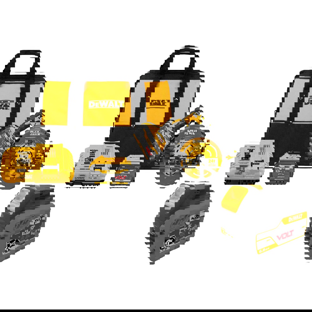 Cordless Circular Saws; Voltage: 60V ; Blade Diameter Compatibility (Inch): 7-1/4 ; Battery Included: Yes ; Battery Chemistry: Lithium-ion ; Speed (RPM): 5800 ; Maximum Depth of Cut at 45 Degrees (Fractional Inch): 2