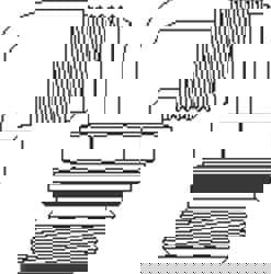 5/8 x M27 Pipe, 650 psi, Brass ISO Port Adapter