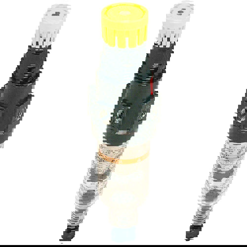 FRL Combination Unit: 1/4 NPT, Miniature, 1 Pc Filter/Regulator