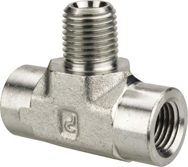 Industrial Pipe Male Branch Tee: 1/4