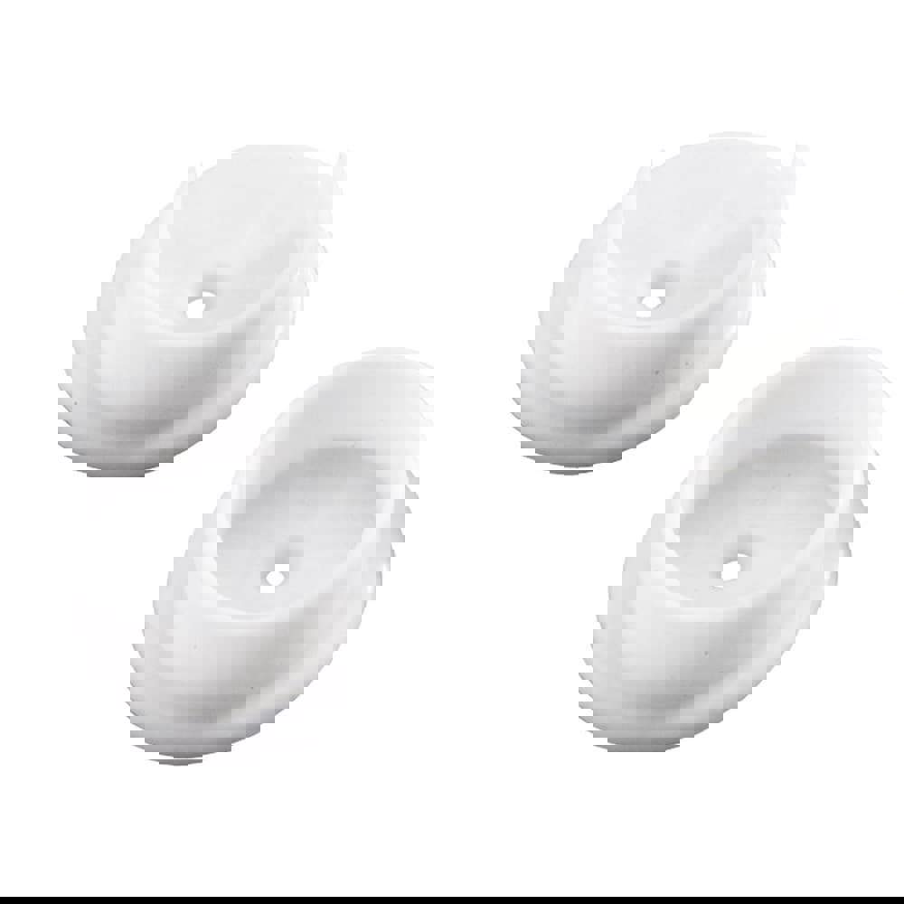 Brackets; Bracket Type: Closet Rod Holder ; Mount Type: Screw-On ; Length (Inch): 0.75 in ; Bracket Material: Plastic ; Overall Width: 2 in ; Finish: White