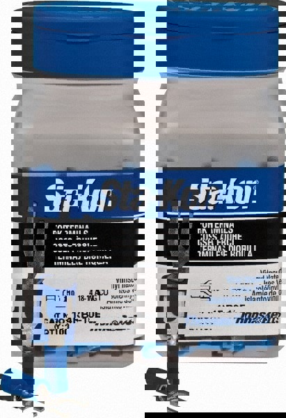 Standard Fork Terminal: Blue, Vinyl, Partially Insulated, #10 Stud, Crimp