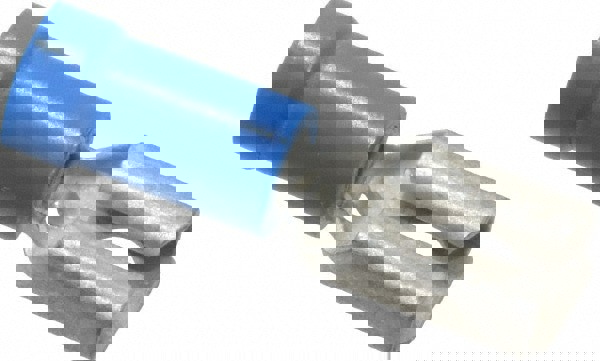 Wire Disconnect: Female, Blue, Vinyl, 16-14 AWG, 1/4