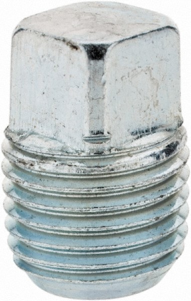 Industrial Pipe Square Head Plug: 1/4