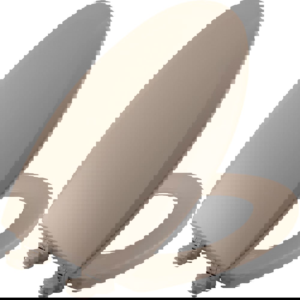 Toilet Seats; Type: Standard; Closed ; Style: Elongated ; Material: Enameled Wood ; Color: Fawn Beige ; Outside Width: 14.125in (Inch); Inside Width: 8.1250in (Inch)