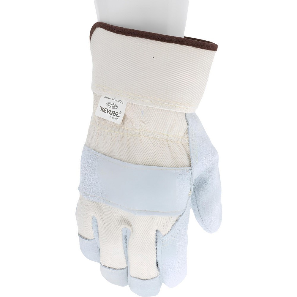 Work Gloves: Memphis 1500K, Size Medium, Cowhide Leather Lined, Cowhide Leather, General Purpose