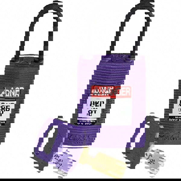 Lockout Padlock: Keyed Different, Nylon, 0.7