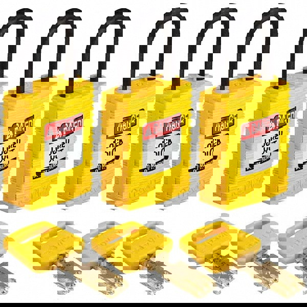 Lockout Padlock: Keyed Alike, Nylon, 0.7