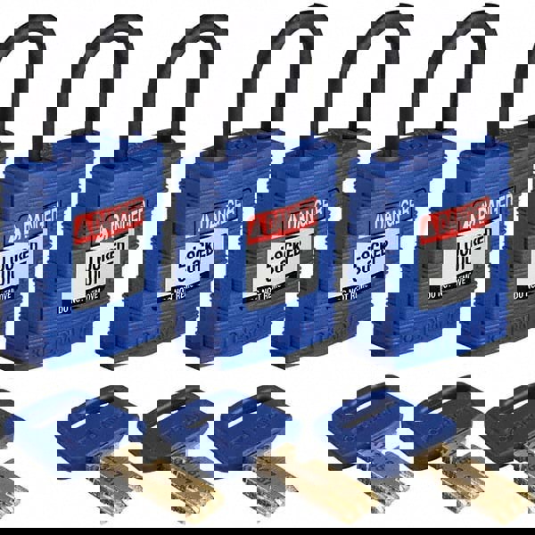 Lockout Padlock: Keyed Alike, Nylon, 0.7