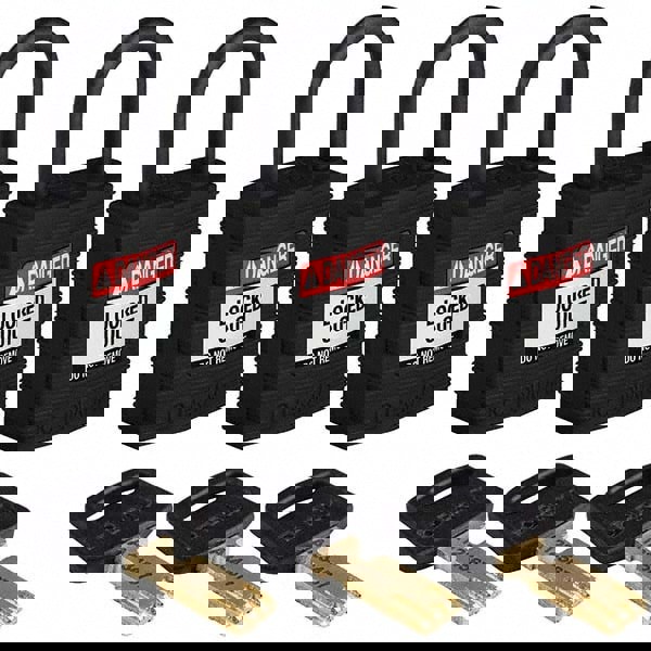 Lockout Padlock: Keyed Alike, Nylon, 0.7