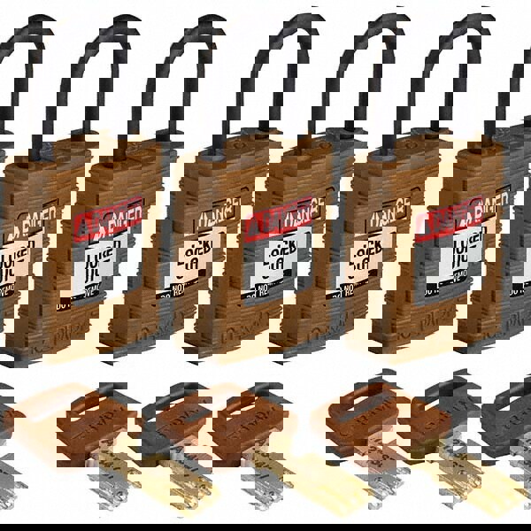 Lockout Padlock: Keyed Alike, Nylon, 0.7