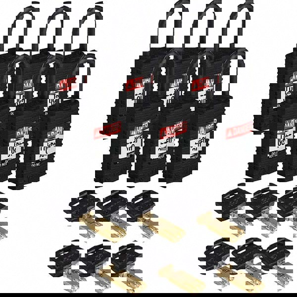 Lockout Padlock: Keyed Alike, Nylon, 0.7