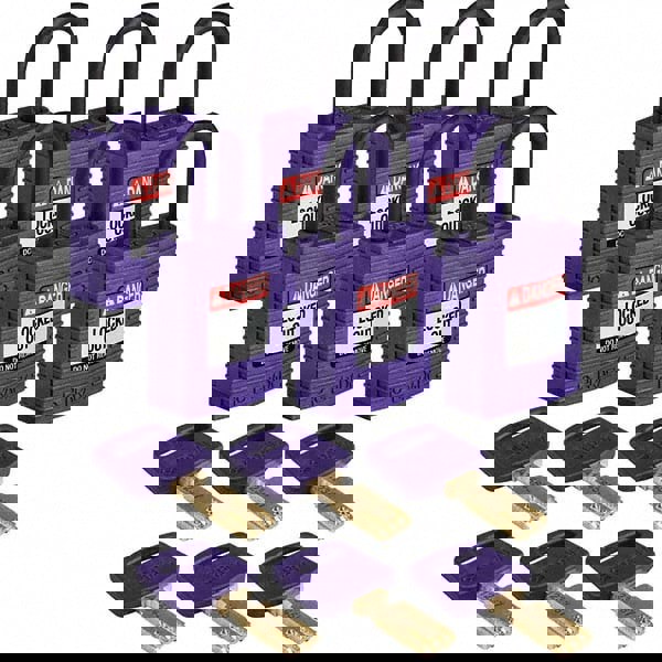 Lockout Padlock: Keyed Alike, Nylon, 0.7