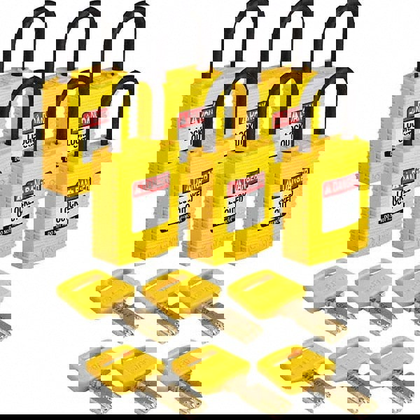 Lockout Padlock: Keyed Different, Nylon, 0.7