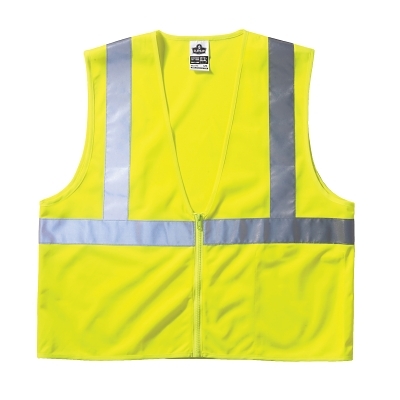 ECONOMY VEST CLASS II MESH ZIPPER LIME 2XL/3XL