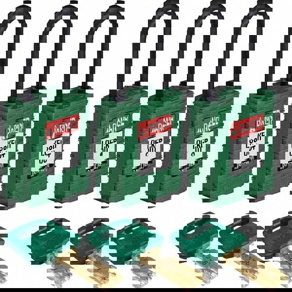 Lockout Padlock: Keyed Alike, Key Retaining, Nylon, 0.8