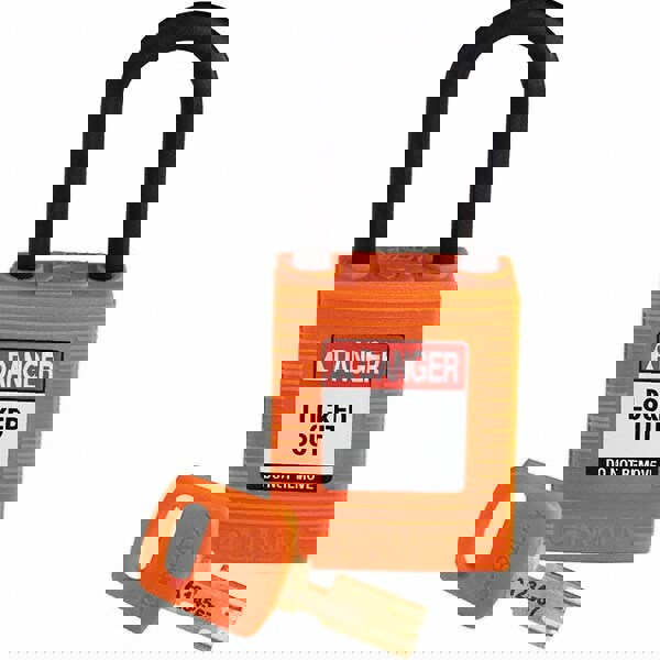 Lockout Padlock: Keyed Different, Key Retaining, Nylon, 0.8