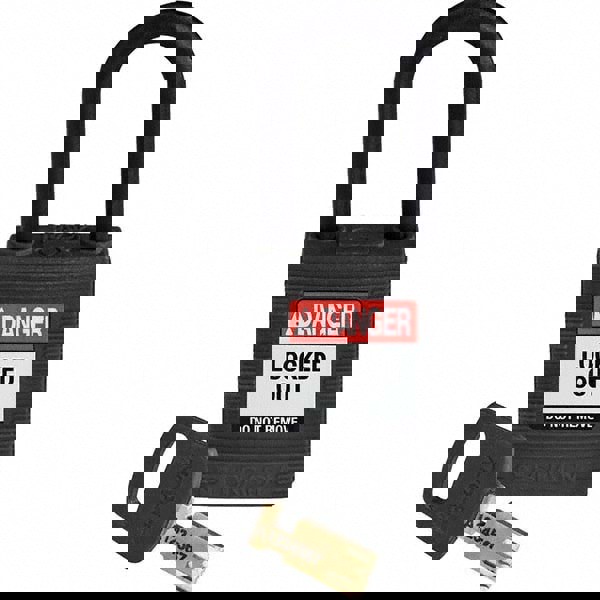 Lockout Padlock: Keyed Different, Key Retaining, Nylon, 0.8