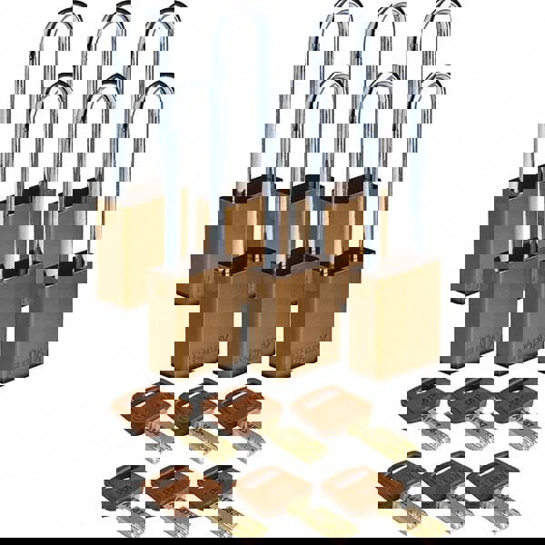 Lockout Padlock: Keyed Different, Aluminum, 0.8