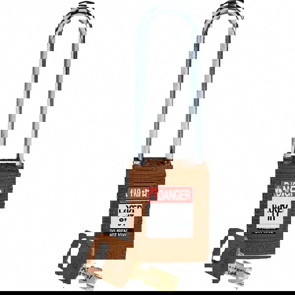 Lockout Padlock: Keyed Different, Key Retaining, Nylon, 0.8