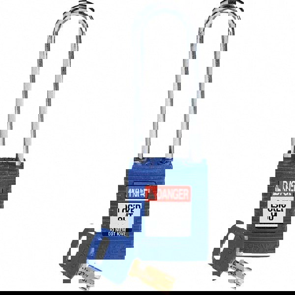 Lockout Padlock: Keyed Different, Key Retaining, Nylon, 0.8