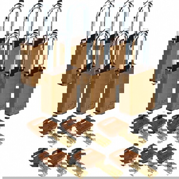 Lockout Padlock: Keyed Alike, Aluminum, 0.8