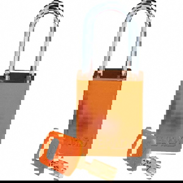 Lockout Padlock: Keyed Different, Aluminum, 0.8