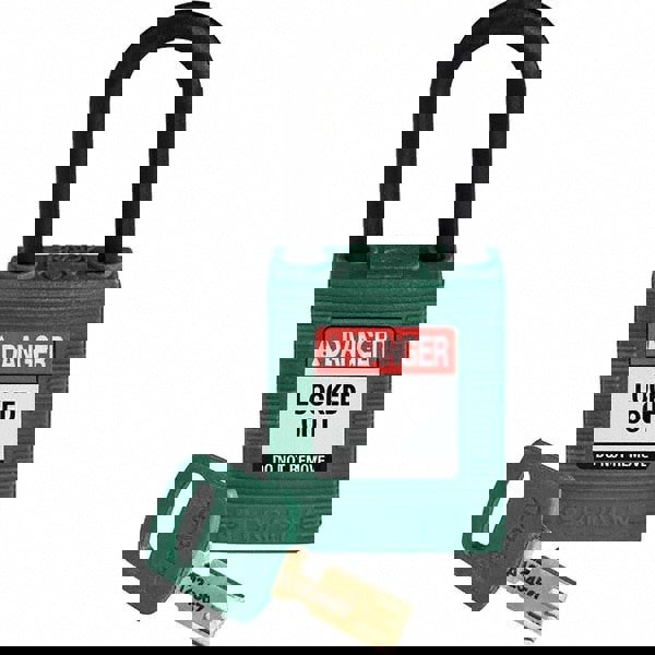 Lockout Padlock: Keyed Different, Key Retaining, Nylon, 0.8