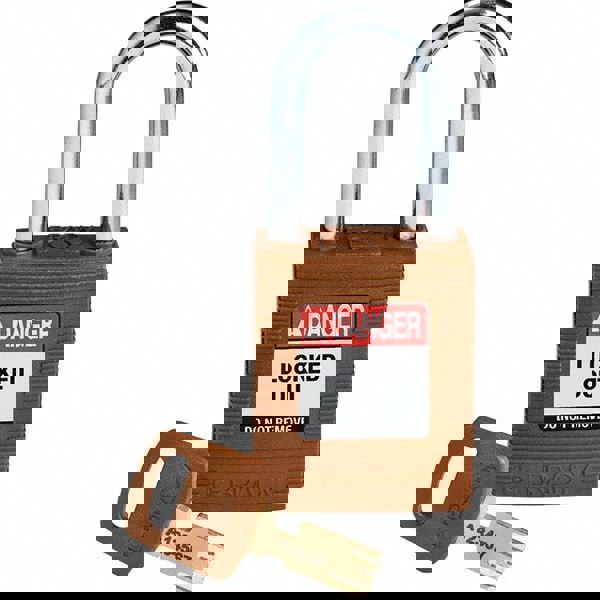 Lockout Padlock: Keyed Different, Key Retaining, Nylon, 0.8