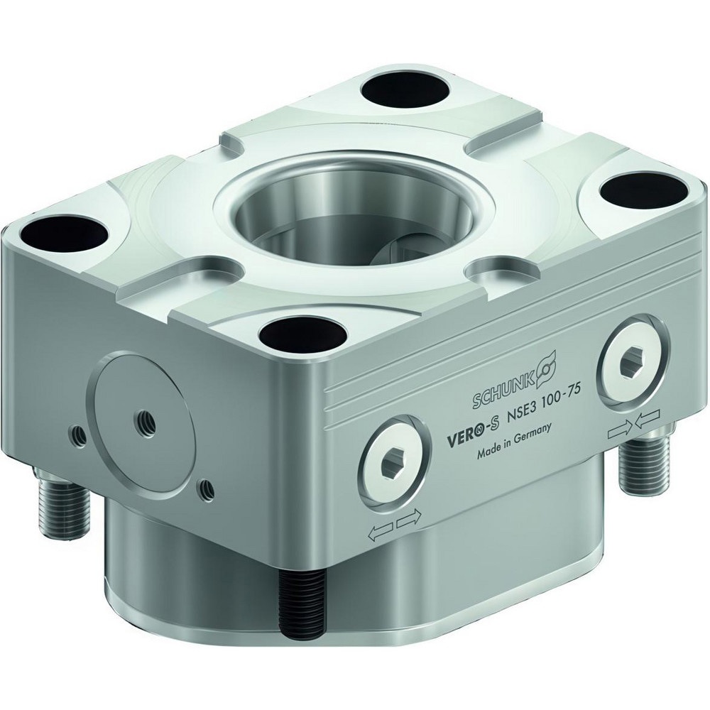 CNC Quick-Change Clamping Modules; Actuation Type: Pneumatic ; Number of Module Centers: 1 ; Indexing: No ; Unlocking Pressure (lbf/sq in): 87.02 ; Unlocking Pressure (bar): 6.00 ; Repeatability (mm): 0.0005
