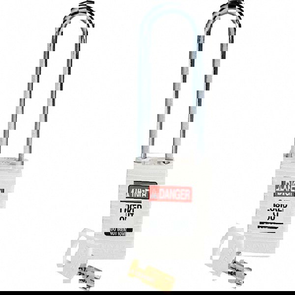 Lockout Padlock: Keyed Different, Key Retaining, Nylon, 3