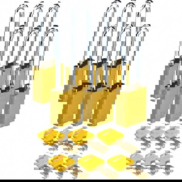 Lockout Padlock: Keyed Alike, Aluminum, 3