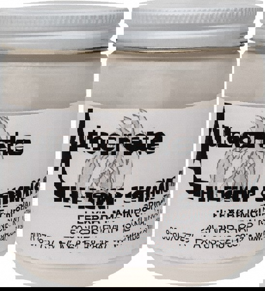 Filler & Repair Caulk: 1 lb Jar, White, Ceramic