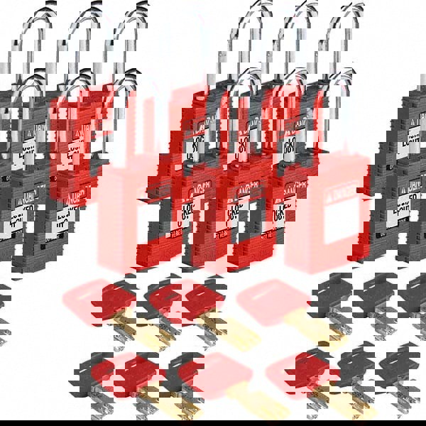 Lockout Padlock: Keyed Alike, Key Retain