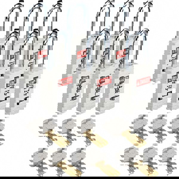 Lockout Padlock: Keyed Different, Aluminum, 3