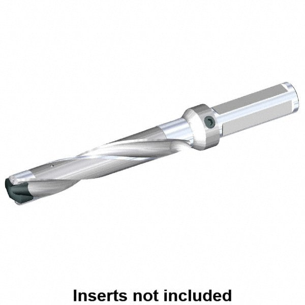 Replaceable-Tip Drill: 31.75 to 32 mm Dia, 160 mm Max Depth, 38.1 mm Weldon Flat Shank