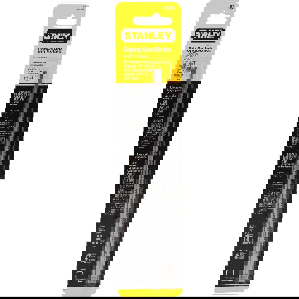 Coping Saw Blade: 6-1/2