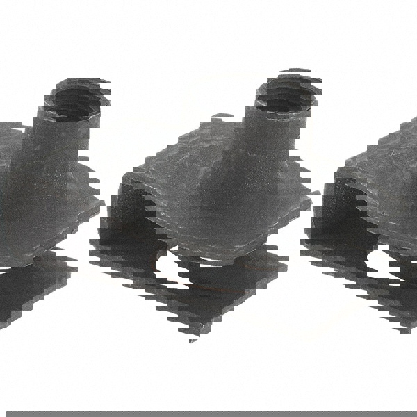 M10x1.50 Screw, 1.5 to 5.5mm Thick, Spring Steel Extruded Tapped Hole U Nut