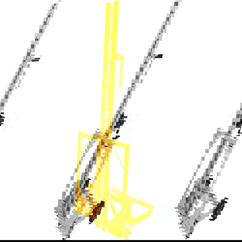 Panel Lifts; LiftType: Drywall ; Drive Type: Hand Crank ; Maximum Height: 120 (Inch); Panel Size: 4x16 ; Load Capacity: 150 ; Material: Steel