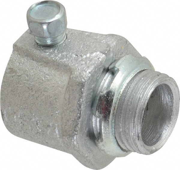 Conduit Connector: For Rigid & Intermediate (IMC), Malleable Iron, 1/2