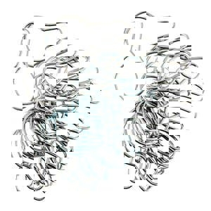 SHWR CURTAIN RNG NI PLTD STL 24/PK